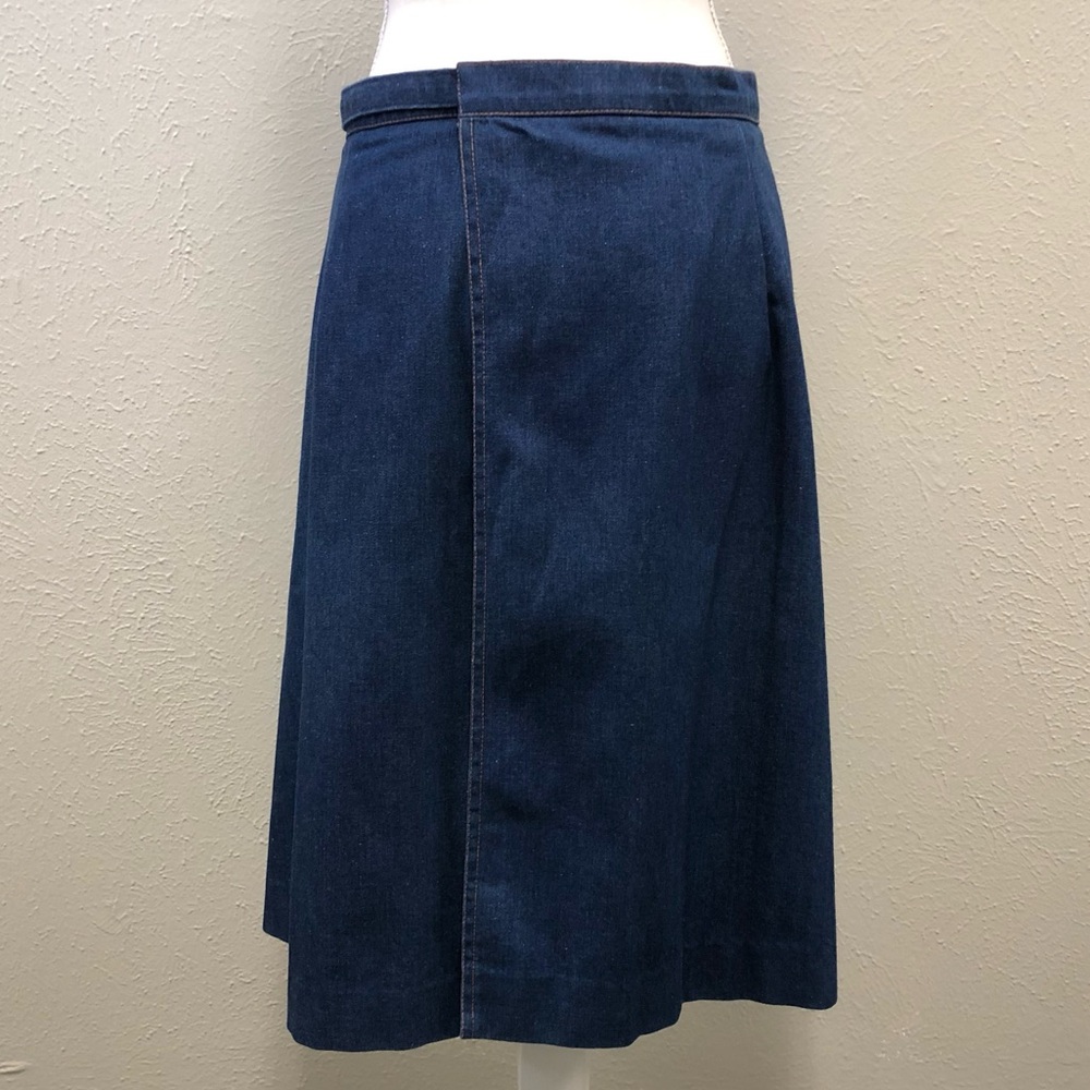 EUC Vintage Hamilton of Texas western style painted denim wrap skirt - Small - Picture 4 of 9